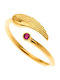 Arteon Damen Ring mit Zirkonia aus Silber Vergoldet