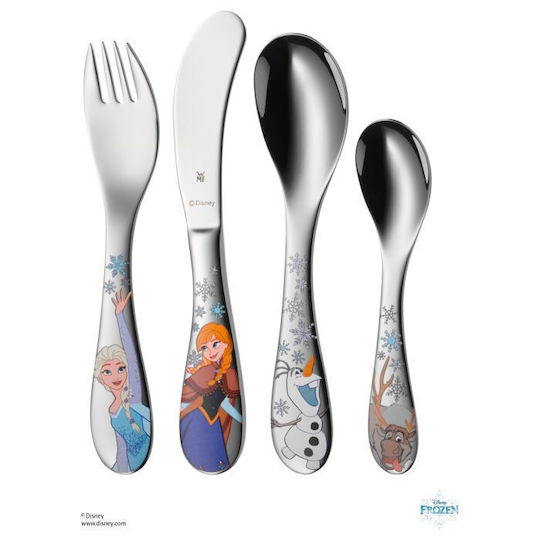 WMF Set Tacâmuri pentru bebeluși din Metal Argintiu 4buc 12.8600.6040