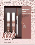 Andreia Professional Xoxo Set de machiaj pentru față și corpBuze Xoxo Lip Kit 3buc