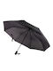 Rezistent la vânt Umbrelă de ploaie Compact Black