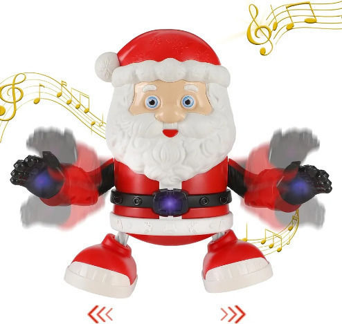Leuchtender Dekorativer Weihnachtsmann Batterie mit Musik Rot Heiliger