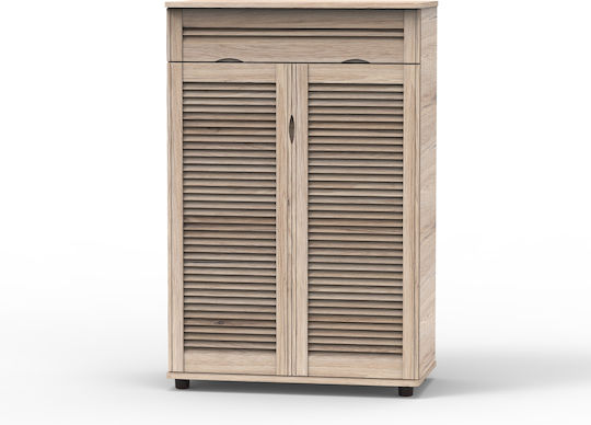 Αбайур Дървен Шкаф за Обувки Кафяв 75x38x115 см
