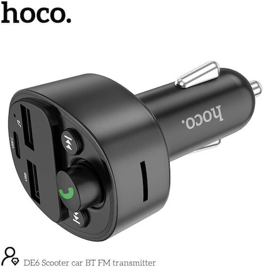 Hoco FM Transmitter Αυτοκινήτου DE6 mit Bluetooth / USB / MicroSD