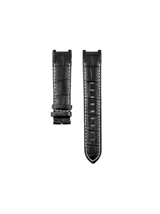 Bobroff Leather Strap Black 21mm