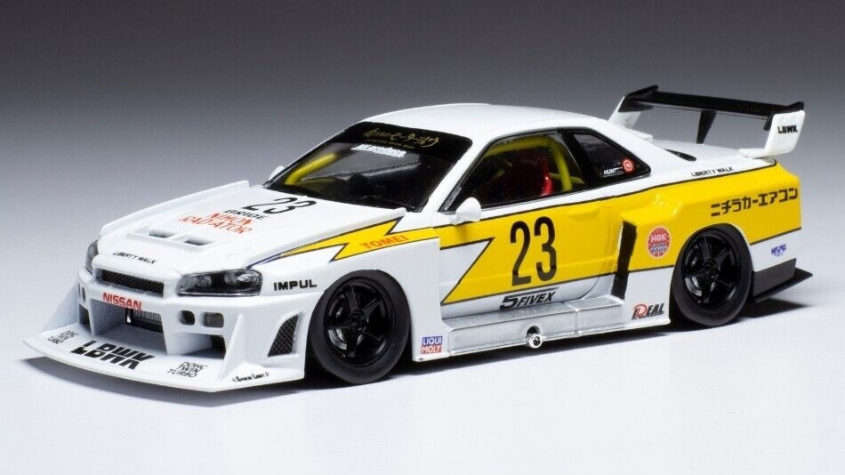 Ixo Models Metal Model Nissan Skyline R34 Liberty Walk Lb-er34