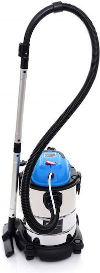 Kraft World Kd473 Aspirator Umed Uscat 1600W Cu Recipient Inox 24L Argintiu