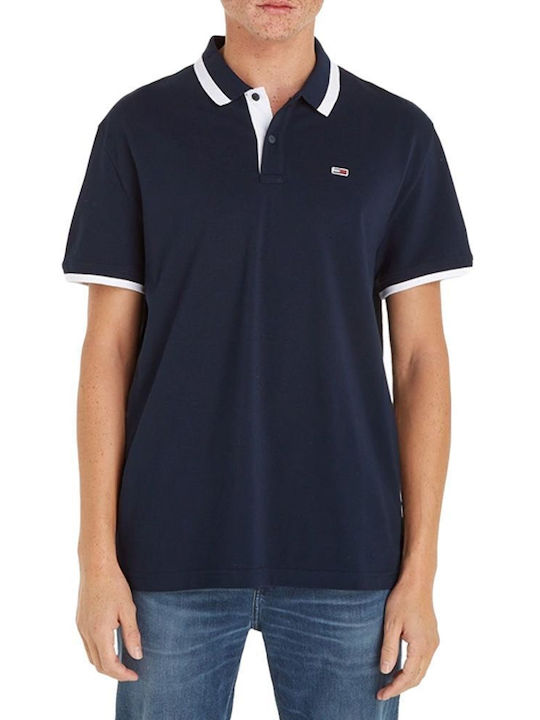 Tommy Hilfiger Tipped Herren Shirt Kurzarm Polo Λευκό