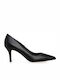 Mourtzi Leather Pointed Toe Stiletto Total Black High Heels