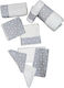 Batus Set Pentru Patut Αστεράκια White-Grey 9buc piese