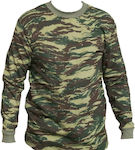 Sweatshirt Tarnung Militär in Khaki Farbe