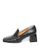 Leder Pumps Schwarz