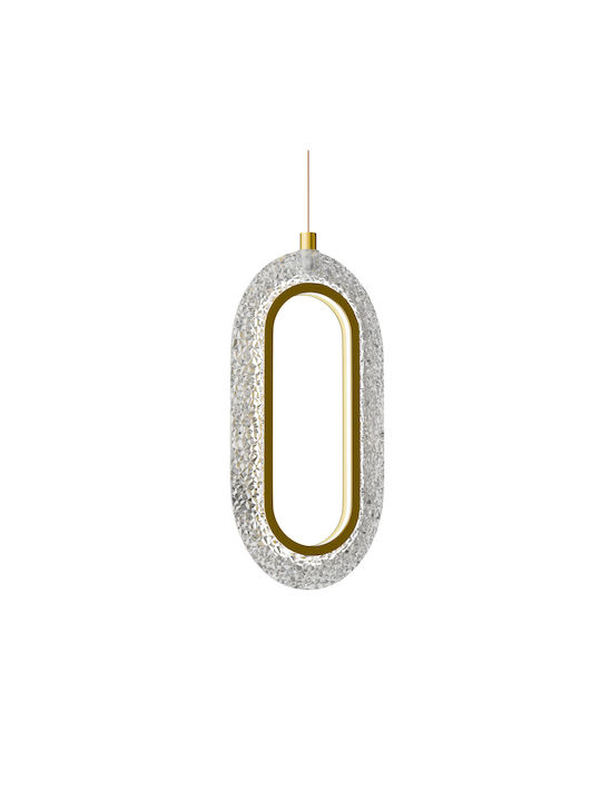 Alphab2b Pendant Light LED with Natural White Light Gold