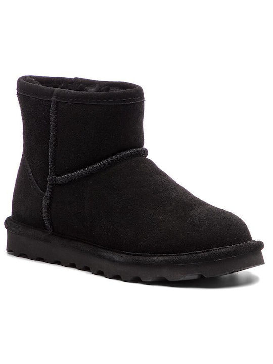 Bearpaw Suede Women's Ankle Boots Black