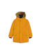 Kids Casual Coat with Hooded Yellow