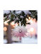 Hanging Hanging Snowflake Ornament Plastic Transparent 12x12cm