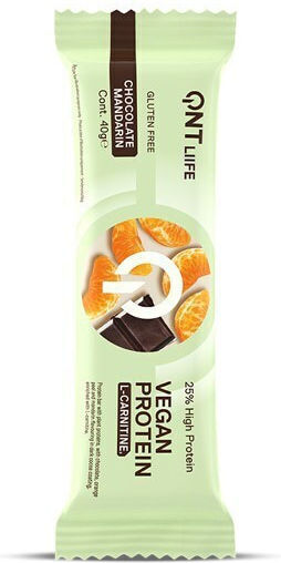 QNT Vegan Protein Bar Μπάρα με 25% Πρωτεΐνη & Γεύση Σοκολάτα Μανταρίνι 40gr