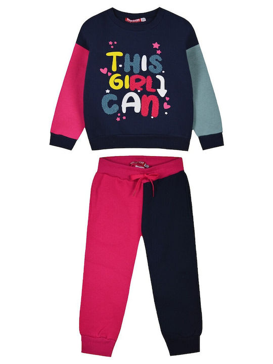Energiers Kids Tracksuit Set With Top Fuchsia 2...