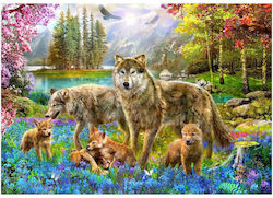 Wolf Family Puzzle 2D 1500 Bucăți