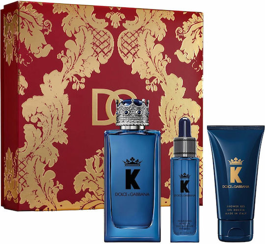Dolce & Gabbana K By Dolce & Gabbana Ανδρικό Σετ με Eau de Parfum και Shower Gel 3τμχ
