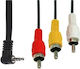 Cable 3.5mm male - Composite male 1.5m (01.037.0312)