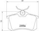 Brembo Brake Pad Rear for Citroen C3 / C4 Nissan Note Renault Avantime / Clio / Espace / Fluence / Modus / Megane / Scenic / Thalia / Twingo / Wind