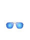 Maui Jim Sharks Cove Sonnenbrillen mit Gray Rahmen und Blau Polarisiert Spiegel Linse 605-03