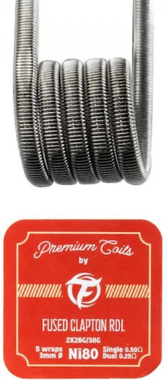 FumyTech Fused Clapton RDL Ni80 Σύρμα για D.I.Y. Ηλεκτρονικού Τσιγάρου 0.50Ω 10τμχ