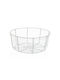 Versa Fruit Bowl Metallic White 26x11x26cm