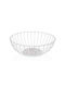 Versa Fruit Bowl Metallic White 28x10x28cm