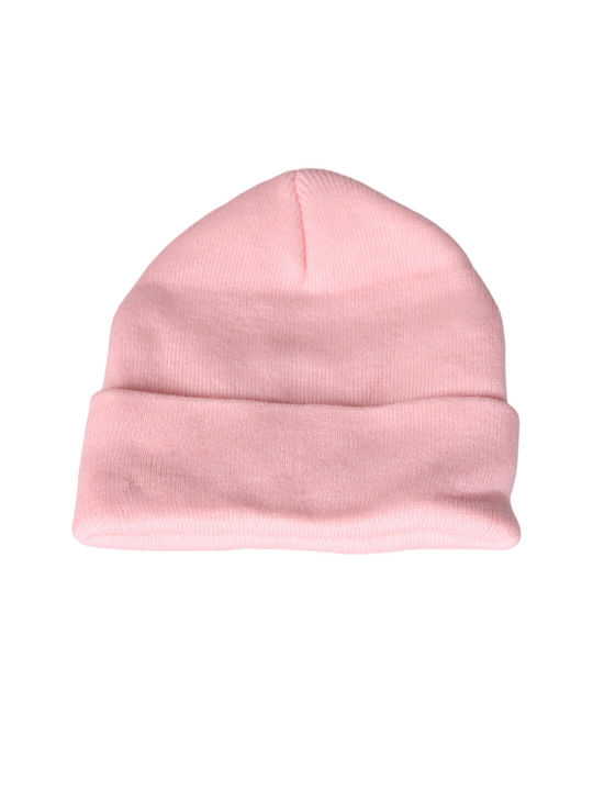 Beanie Unisex Beanie Knitted in Pink color