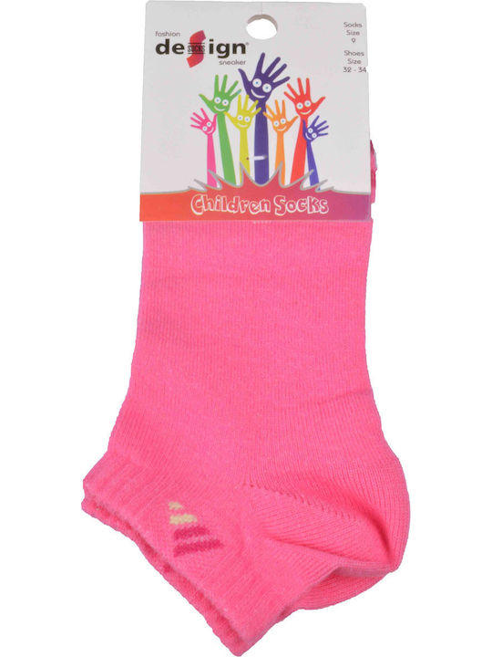 Design Socks Kids' Ankle Socks Fuchsia