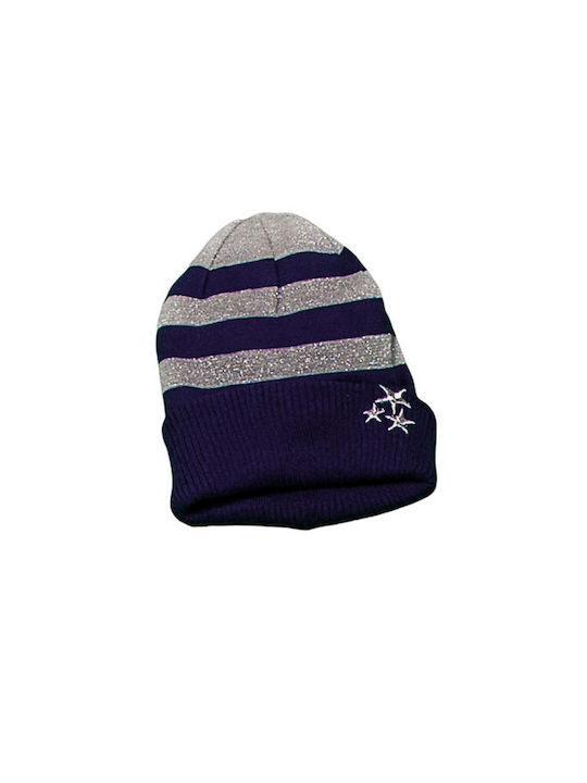 Energiers Kids Beanie Knitted Blue