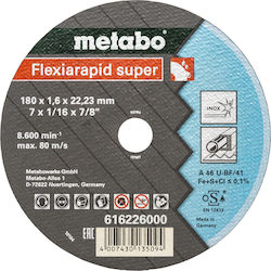 Metabo 616226000 Cutting Disc Metal 180mm 1pcs