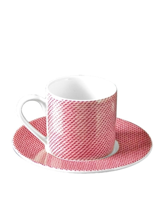 Van Kottler Set Tassen Kaffee Porzellan Rosa 6Stück