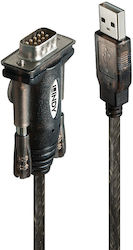Lindy Καλώδιο USB-A σε RS232 9-pin male 1.5m (42855)