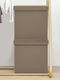 vidaXL Wooden Storage Box with Lid Brown 38x38x38cm 2pcs