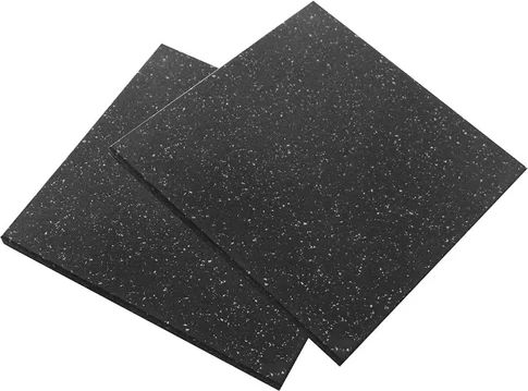 Alpine Fitness Δάπεδο Οργάνων Γυμναστηρίου Μαύρο 100x100x2cm 1τμχ