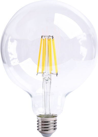 Evivak Λάμπα LED 10W για Ντουί E27 και Σχήμα G125 Θερμό Λευκό Dimmable