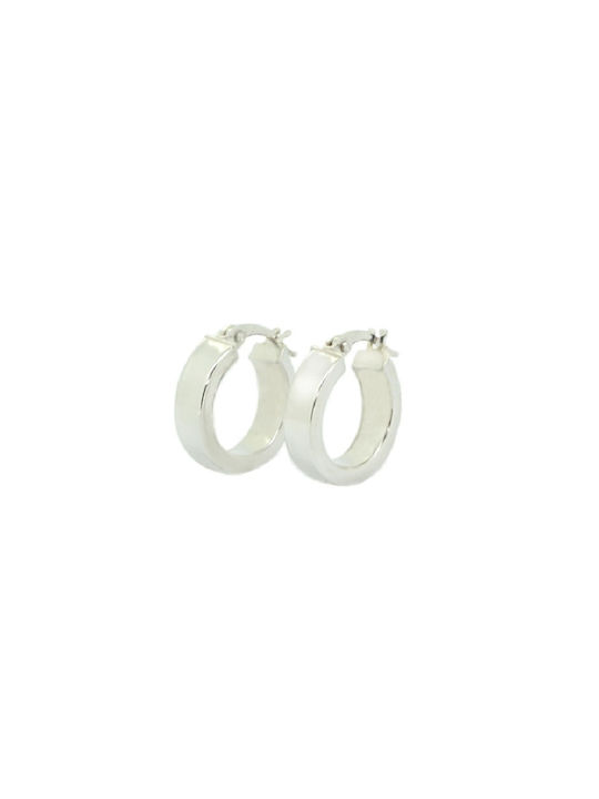 Earrings Hoops made of Platinum