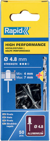 Rapid Πριτσίνια Aluminium M4.8mm 50Stück