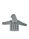 Kids Cardigan Knitted with Hood Gray