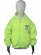 Kinderstrickjacke Fleece Grün