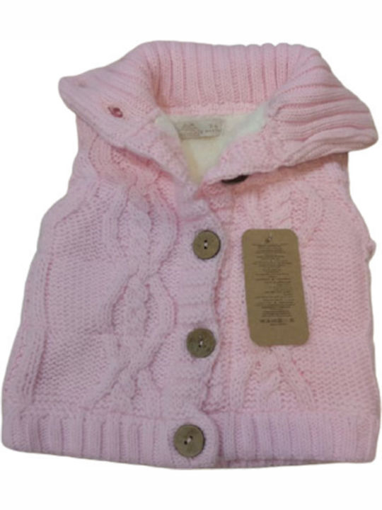 GN Kids Vest Knitted Pink