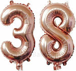 Balloon Jumbo Number Rose Gold 100cm