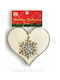 Hängendes Weihnachtsbaumschmuck Herz Holz Herz 10cm Herz