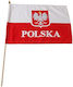 Flag of Poland with a stake 40x30cm