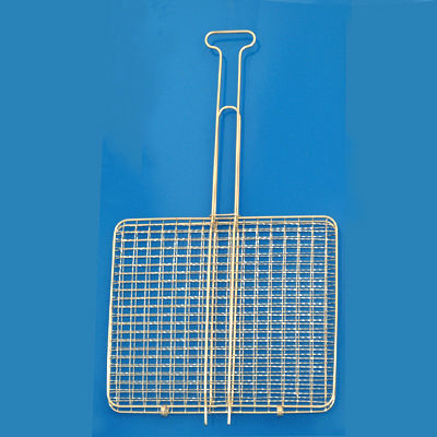 Metallischer Grillrost für Fisch 46cmx37cmcm