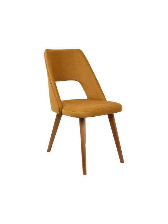 Lux Dining Room Fabric Chair Mustard