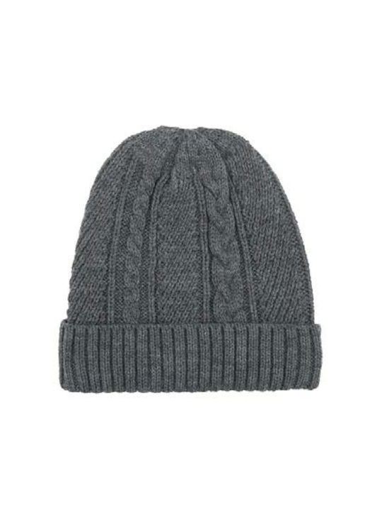 GPA Beanie Unisex Σκούφος Πλεκτός σε Μαύρο χρώμα