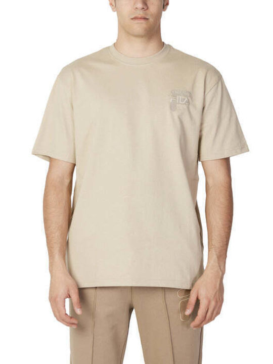 Fila Ανδρικό T-shirt Κοντομάνικο Μπεζ